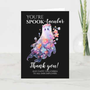 Halloweenmedewerker Bedankkaart