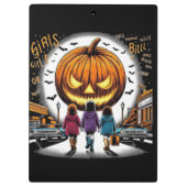 Halloweenmeisje Klembord (Achterkant)