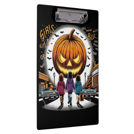Halloweenmeisje Klembord (Rechts)
