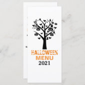 Halloweenmenu 'Geheime Bos' Menu (Voorkant / Achterkant)