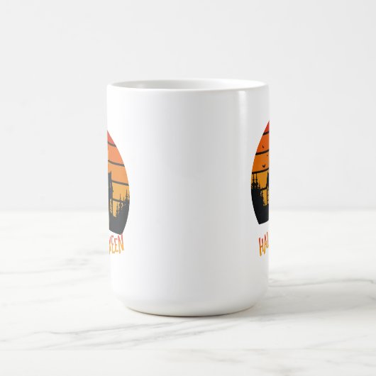 Halloweenmonster bij zonsondergang Coffe Mok (Center)