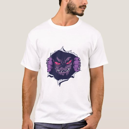 Halloweenmonster            t-shirt (Voorkant)