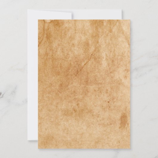 Halloweenpartij,  schedel, kostuumpartij kaart (Achterkant)