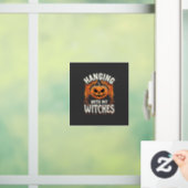 Halloweenpompoen met mijn heksen raamsticker (Huis)