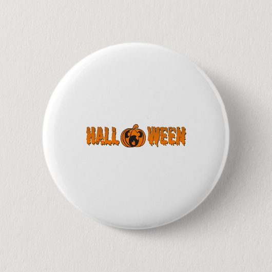 Halloweenpompoen Ronde Button 5,7 Cm (Voorkant)