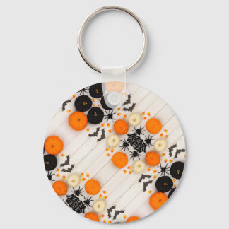 Halloweenpompoen Sleutelhanger