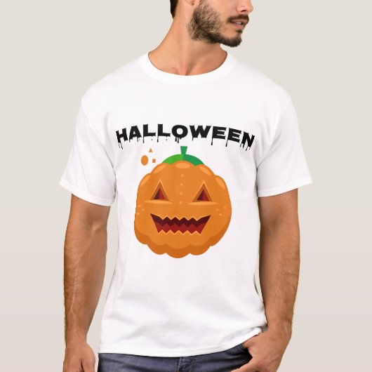 halloweenpompoen t-shirt (Voorkant)