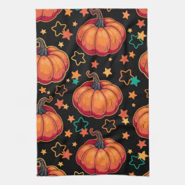 Halloweenpompoenen Theedoek