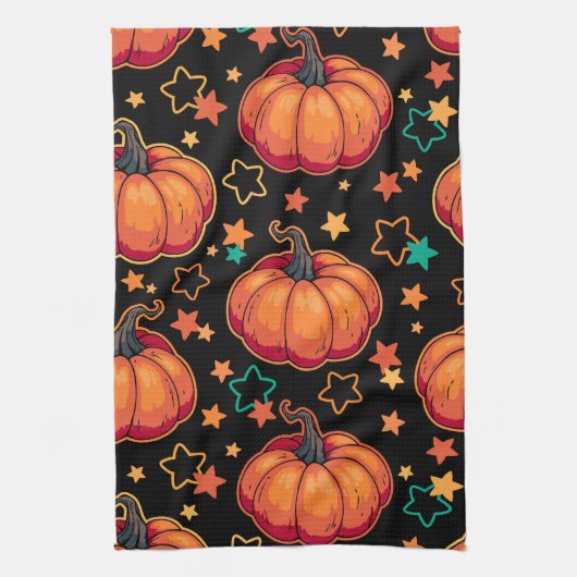 Halloweenpompoenen Theedoek (Verticaal)