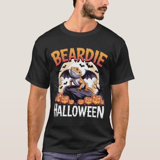 Halloweenpret met Baardagaam T-shirt (Voorkant)