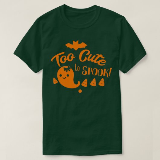 Halloween's amp Gifts too Cute to Spook T-shirt (Design voorkant)