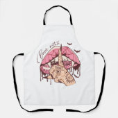 Halloween's Basic Witch bijtende lippen Schort (Voorkant)