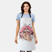 Halloween's Basic Witch bijtende lippen Schort (Gedragen)