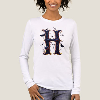 Halloween's Initial: The Spooky Letter H Tri-Blend Shirt