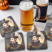 Halloweens Magische Warlocks Fleshouders Kartonnen Onderzetters