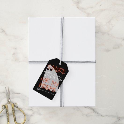 Halloween's meer traktaties voor mijn mensen cadeaulabel (Met Touw)