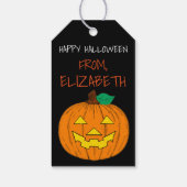 Halloween's meer traktaties voor mijn mensen cadeaulabel (Achterkant)