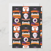 Halloween's mores Bonfire Spooky verjaardagsfeestj Kaart (Achterkant)