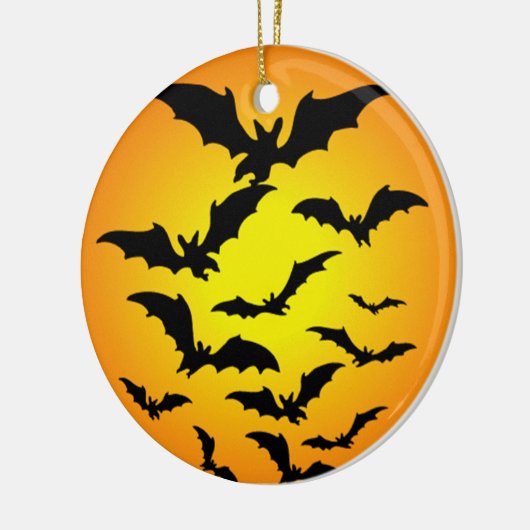 Halloween's vleermuis - keramisch ornament (Links)
