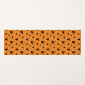 Halloweenspinnen zwart en Sinaasappel Yogamat (Achterkant (horizontaal))