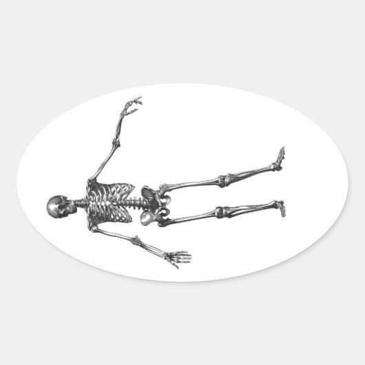 Halloweenstickers Ovale Sticker (Voorkant)