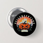 HalloweenTown 1998 Essential T-shirt Ronde Button 5,7 Cm (Voorkant /achterkant)
