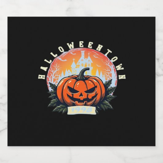 HalloweenTown 1998 Essential T-shirt Sparkling Wijnetiket (Enkel label)