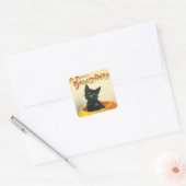  HalloweenVakantie zwarte kat sticker (Envelop)