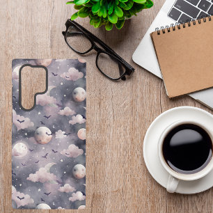 Halloweenvleermuizen   Schattige spookachtig nacht Samsung Galaxy Hoesje