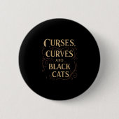 Halloweenvloeken Ronde Button 5,7 Cm (Voorkant)