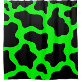 halloweenzuurgroene koe douchegordijn