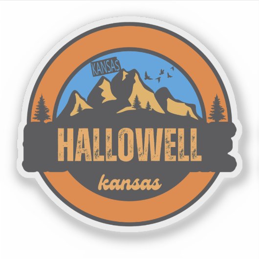 Hallowell, Kansas Sticker (Voorkant)