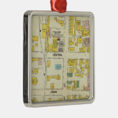 Hallowell, Kennebec County en Maine 2 Metalen Ornament (Rechts)