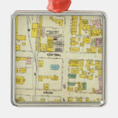 Hallowell, Kennebec County en Maine 2 Metalen Ornament (Voorkant)