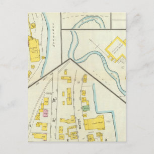 Hallowell, Kennebec County, en Maine 3 Briefkaart