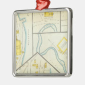 Hallowell, Kennebec County en Maine 3 Metalen Ornament (Links)