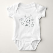 Hallowen Baby Body suit Romper (Voorkant)