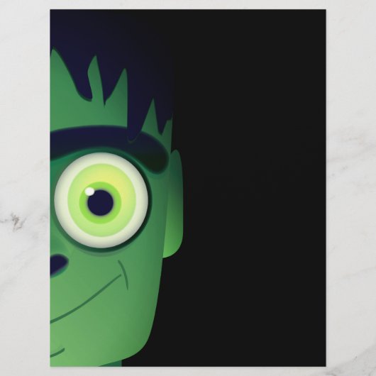 Hallowen Fankenstein Monster Costume Party Invite Flyer (Achterkant)