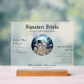 Hallowen Gothic Schedels Tarot De Geliefden Trouwe Acryl Bord (Neutraal)