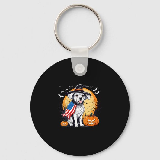 Hallowen hond voor vrouwen sleutelhanger (Voorkant)