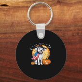 Hallowen hond voor vrouwen sleutelhanger (Voorkant)