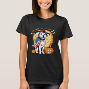 Hallowen hond voor vrouwen t-shirt