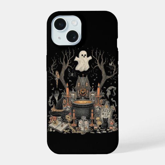 hallowen iPhone 15 case (Achterkant)