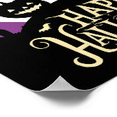 Hallowen snoep zwarte kat neem gewoon een veranda  poster (Hoek)