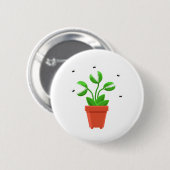 hallowene venvliegval ronde button 5,7 cm (Voorkant /achterkant)