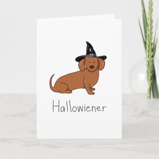 Hallowiener - de Hond van het Worstje van Kaart (Voorkant)