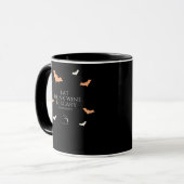 Hallowine Halloween citaat Eet Drink Mok (Voorkant links)