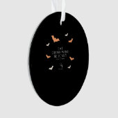 Hallowine Halloween citaat Eet Drink Ornament (voorkant)
