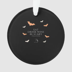 Hallowine Halloween citaat Eet Drink Ornament