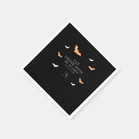 Hallowine Halloween Quote Eat Drink Servet (Hoek)